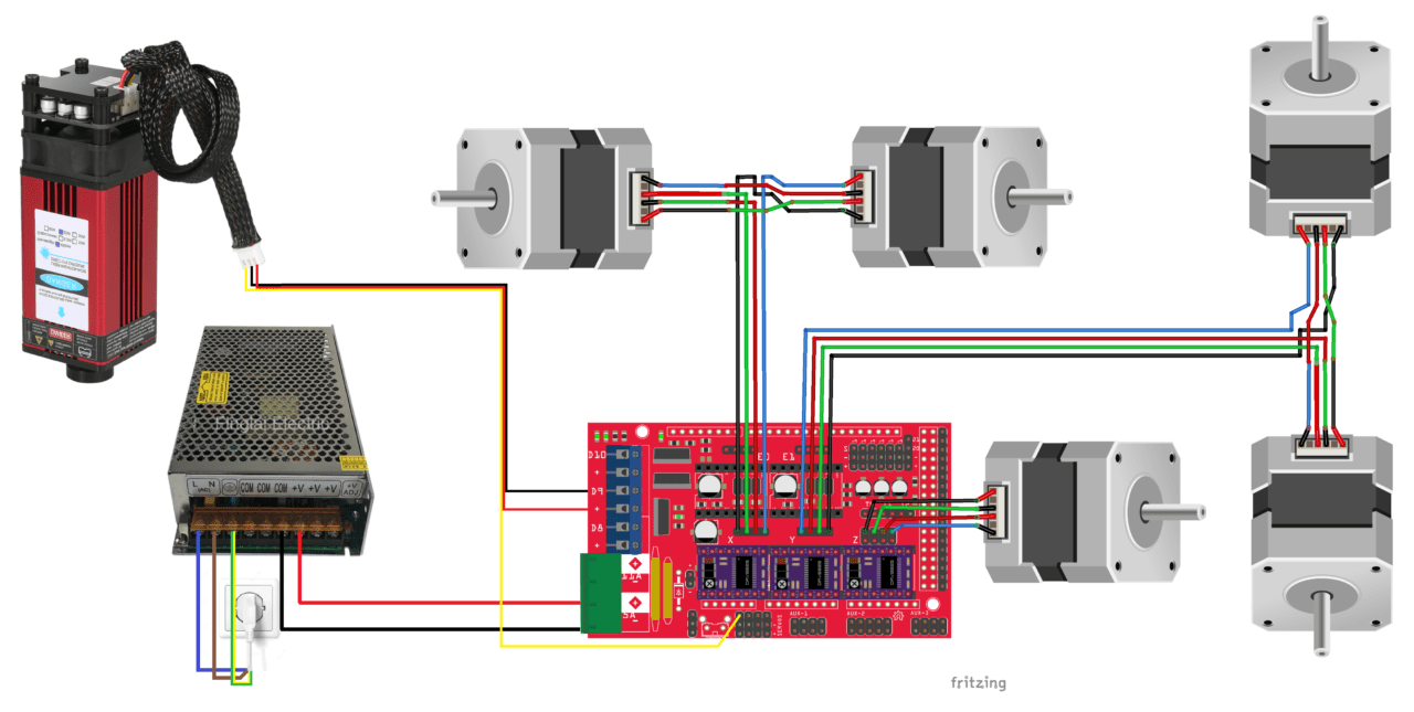 Installing and wiring a ramps 1 4 card for an mpcnc aranacorp