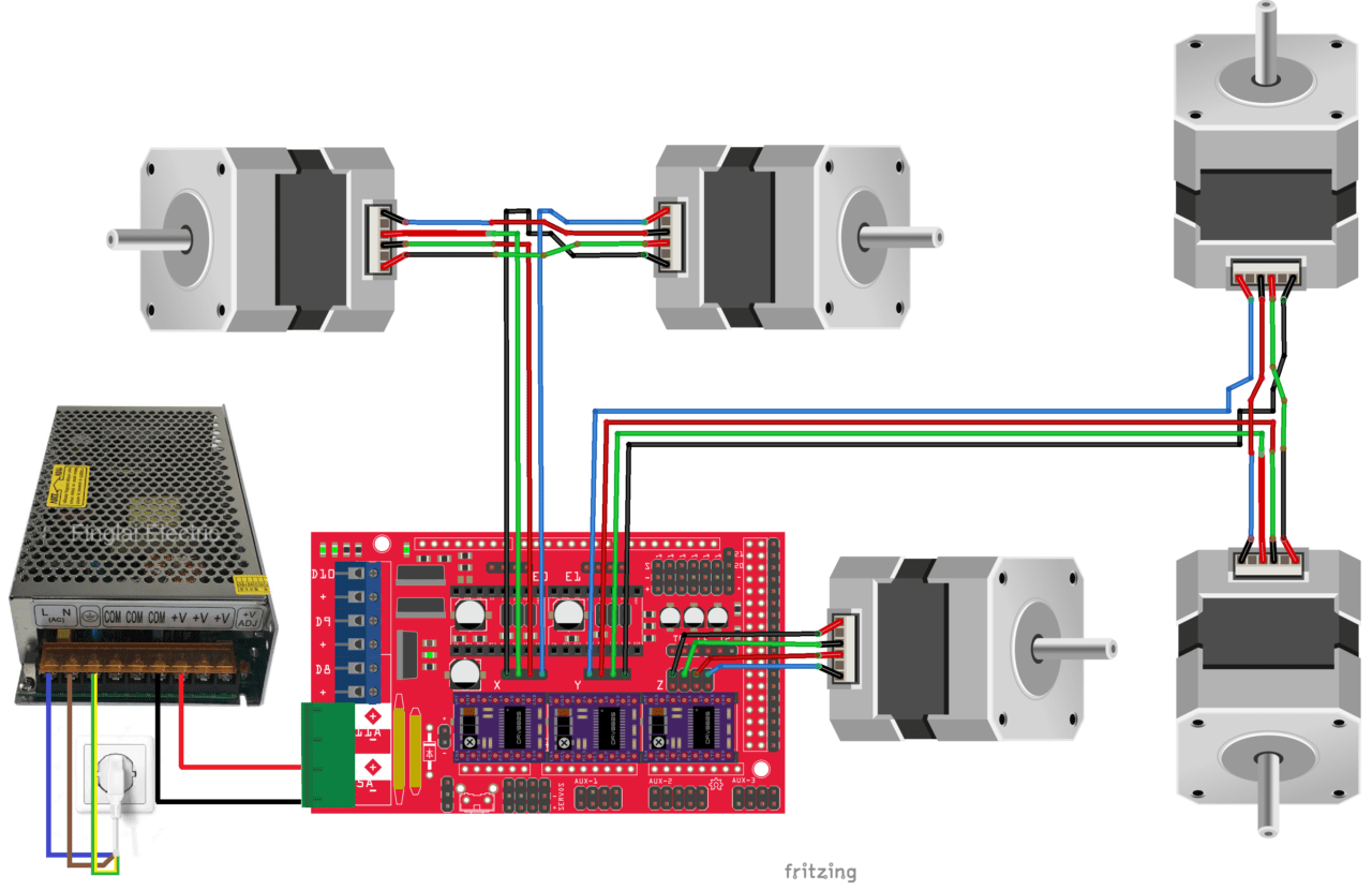 Installation et câblage d'une carte Ramps 1.4 pour une MPCNC • AranaCorp