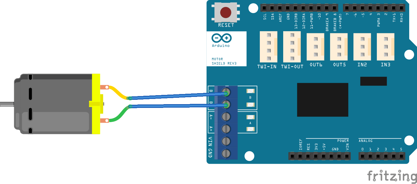 arduino-motor-shield-dc-motor_bb Using the Arduino Motor Shield