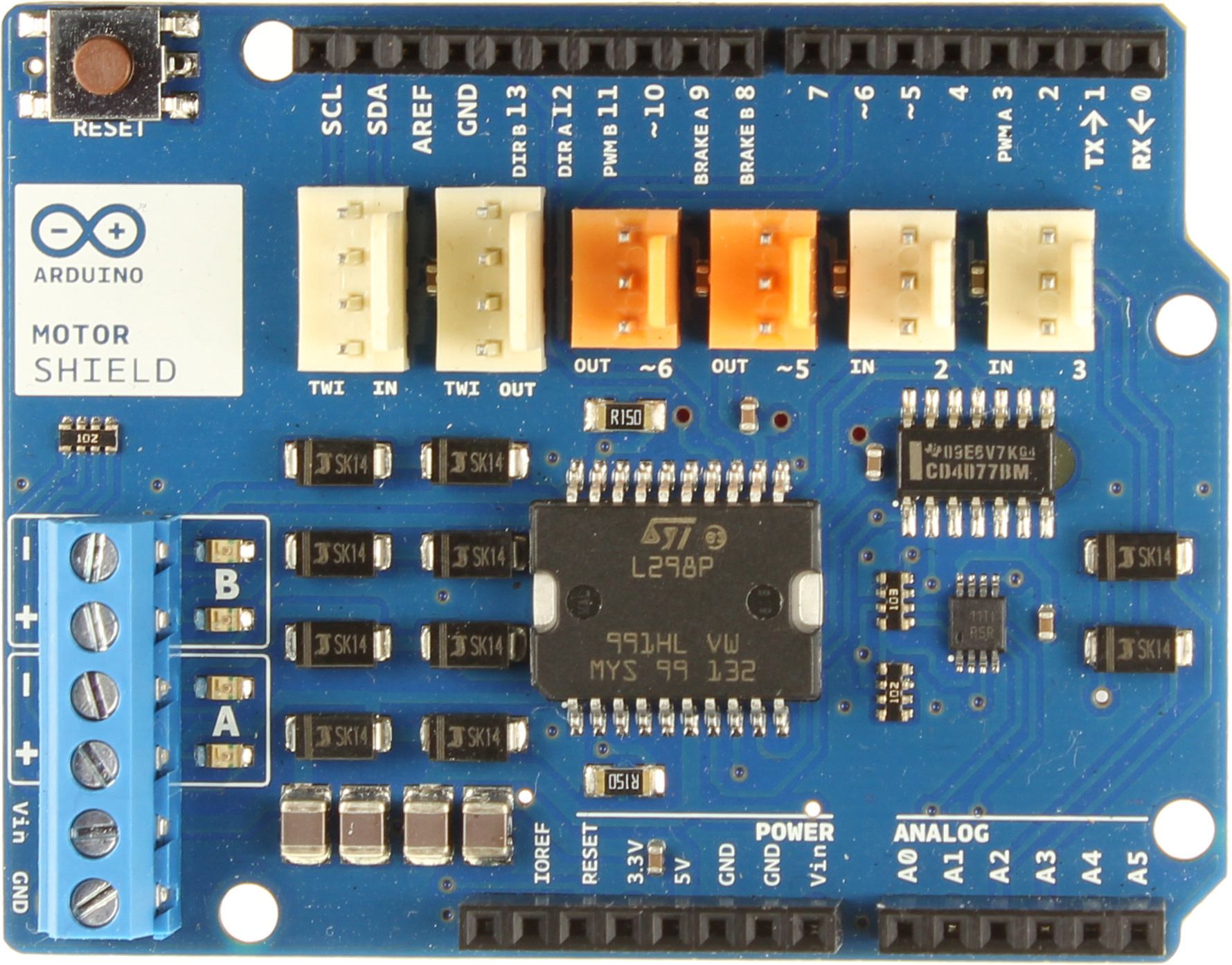 arduino-motor-shield-overview Using the Arduino Motor Shield