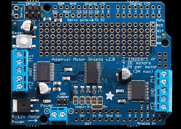 Control Several Motors With Motor Shield V2 And Arduino • Aranacorp