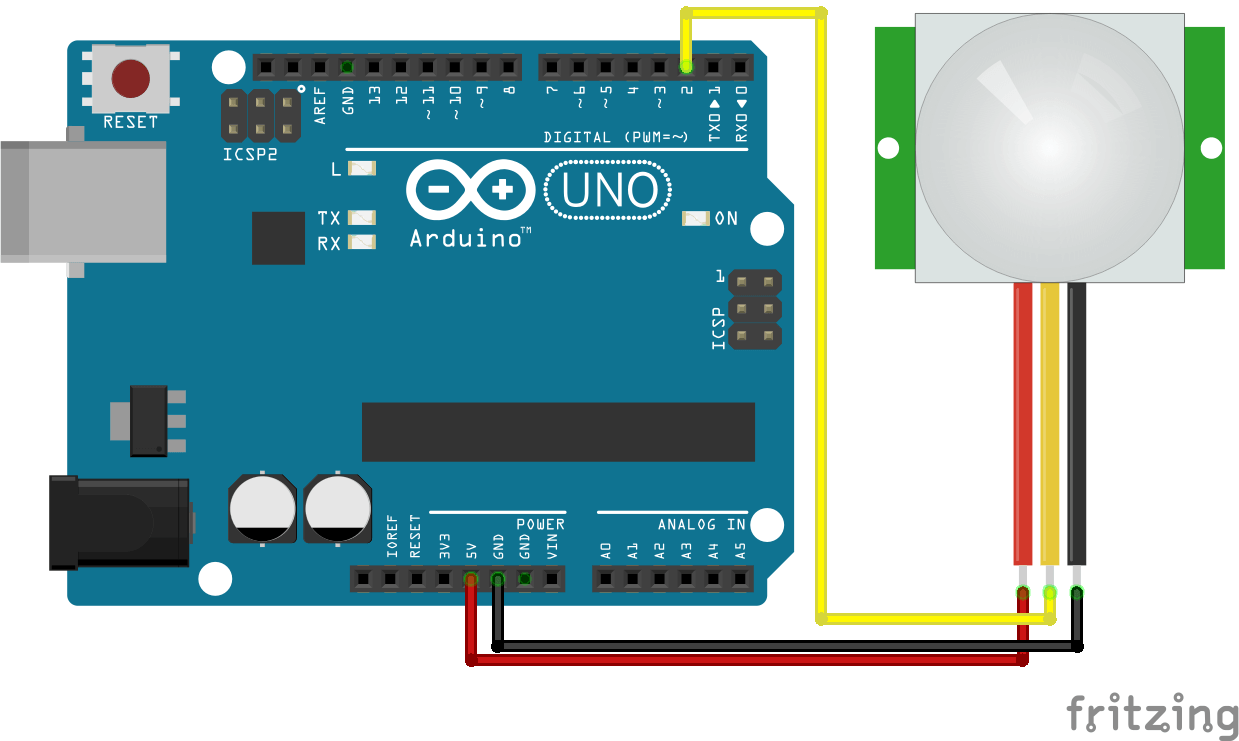 Capteur PIR et Arduino : tutoriel avec schémas et code