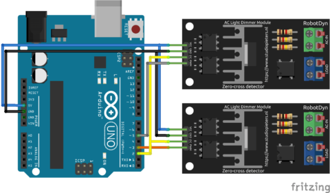 Using an AC Light Dimmer with Arduino • AranaCorp