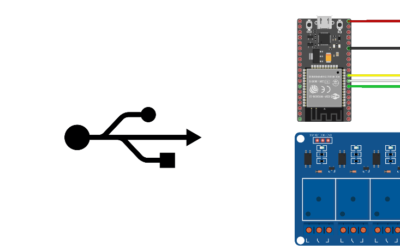 Control de 8 relés mediante ESP32 y monitor de serie
