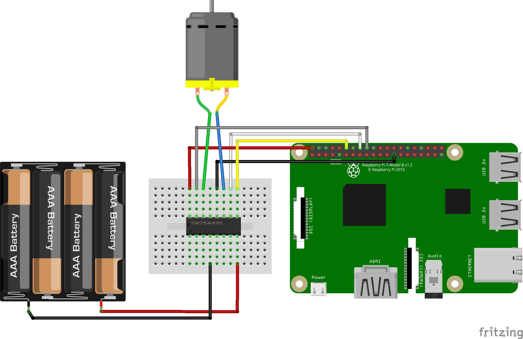 How to Use DC Motors on the Raspberry Pi - Circuit Basics