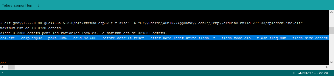 esp32-preference-verbose-upload-result Generating and uploading BIN files for ESP32