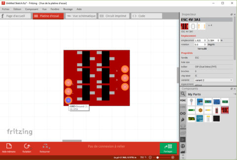 Create a component in Fritzing • AranaCorp