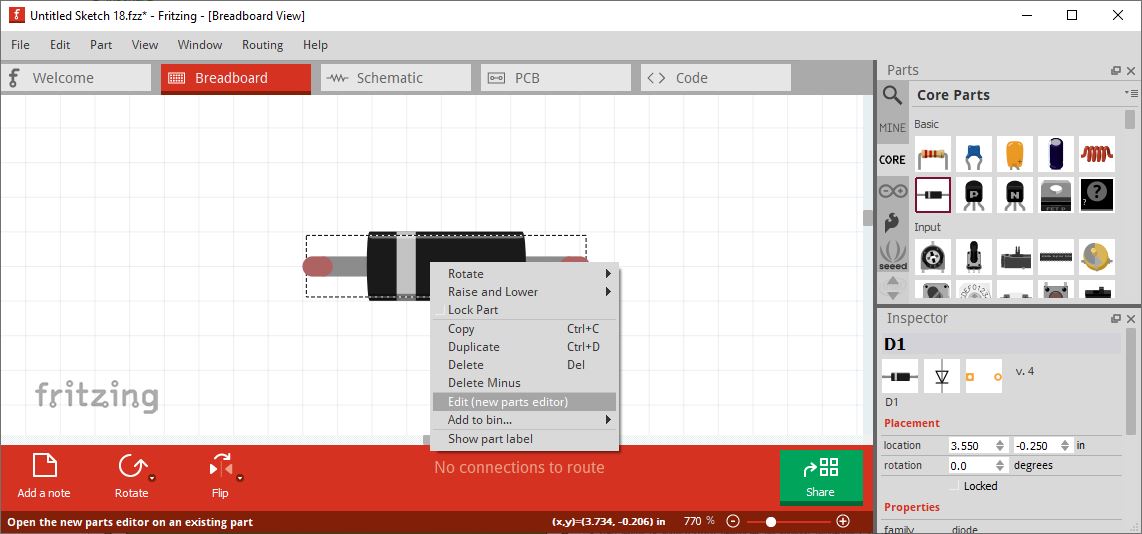 fritzing-edit-new-part Criar componentes (mais bonitos) no Fritzing