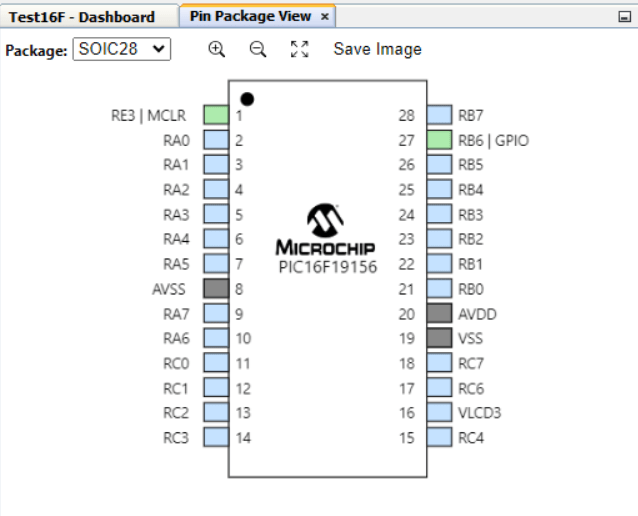 mplab_pin_package_view Programmer un microcontrôleur PIC avec MPLAB