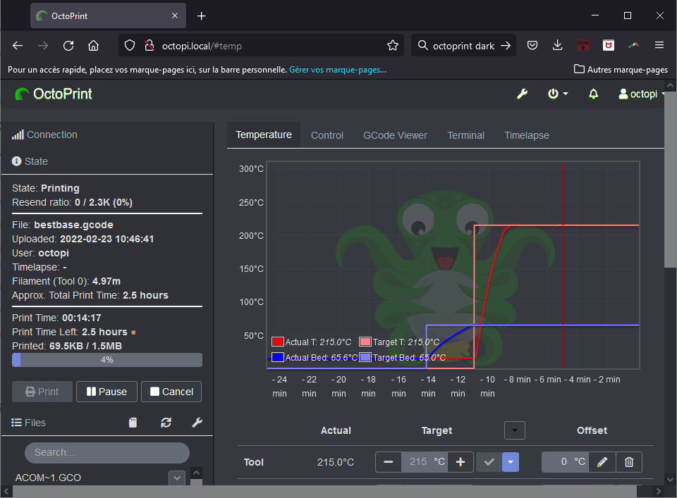octoprint-printing Installer OctoPi sur Raspberry Pi