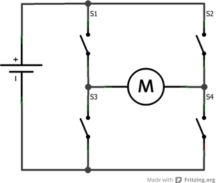 pont-h Controlar um motor CC com Arduino