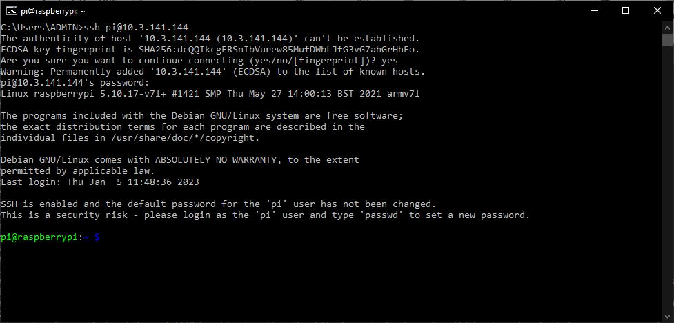 Configuración de una Raspberry Pi Headless