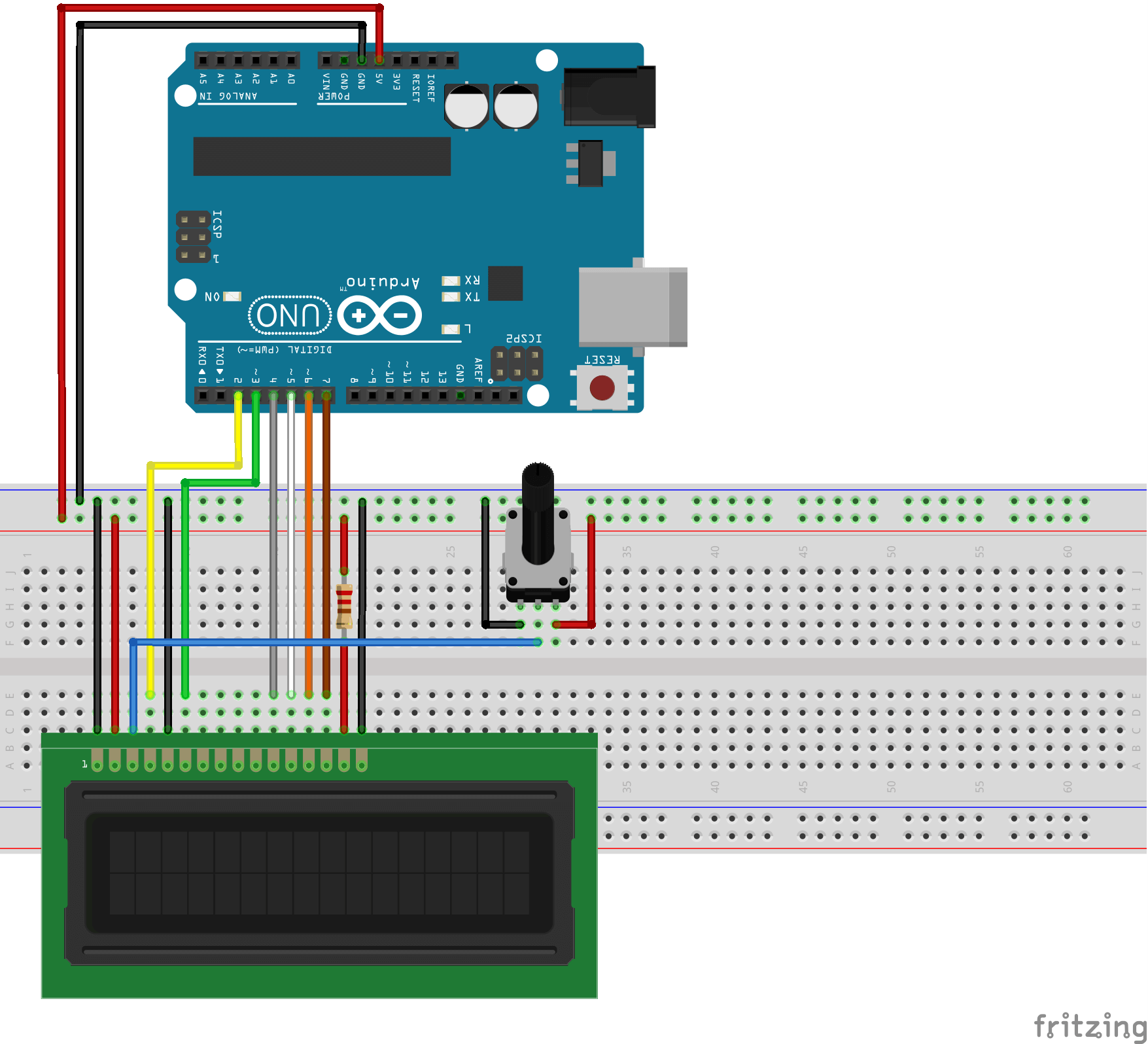 Ecran LCD 16x2 pour ARDUINO avec I2C à souder