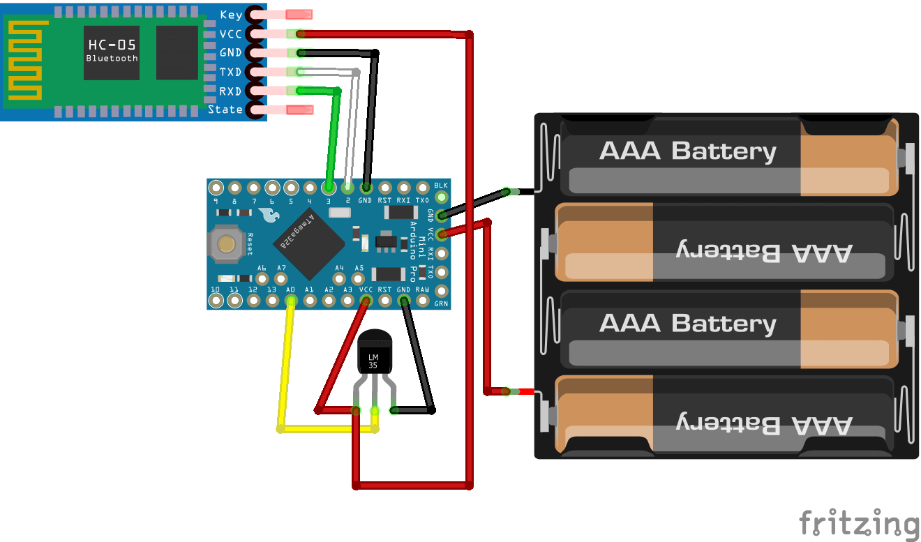 home temperature measurement schematics