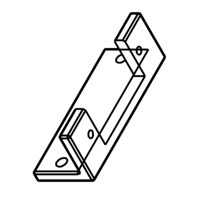 Lateral servo holder