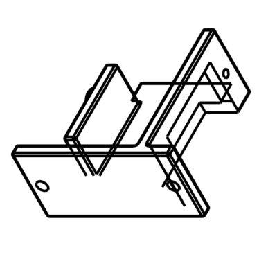 Vertical servo holder with shaft