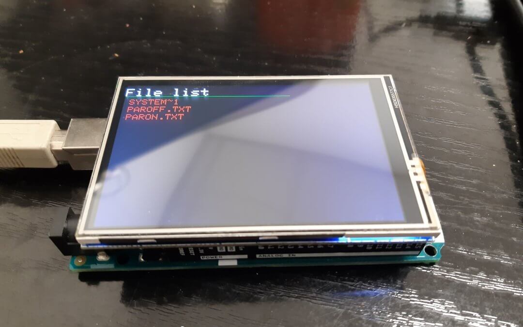 Utilisation du module SD du shield TFT avec Arduino Mega