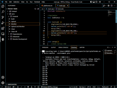 Programación de una Raspberry Pi Pico en C++ con Visual Studio Code ...
