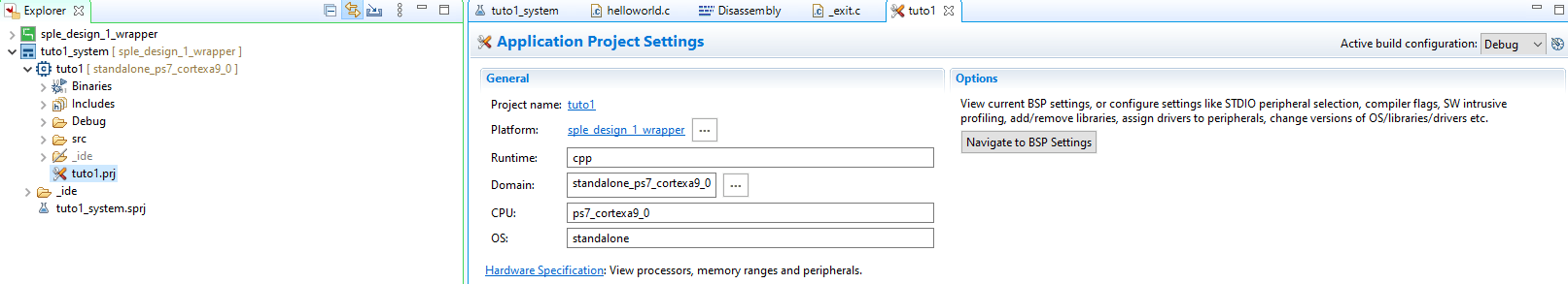 vitis-open-project-settings Get started with TE0720 and Xilinx Vivado