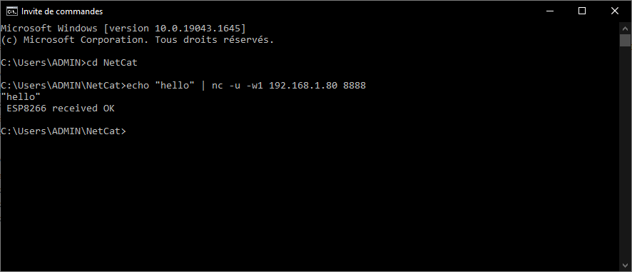 windows-netcat-send-hello Tools for testing UDP communication